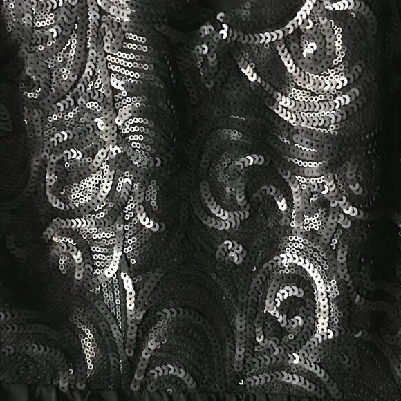 NWT - Torrid Short Sleeves Mesh Blouse with Sequin in the Front - Picture 3 of 15